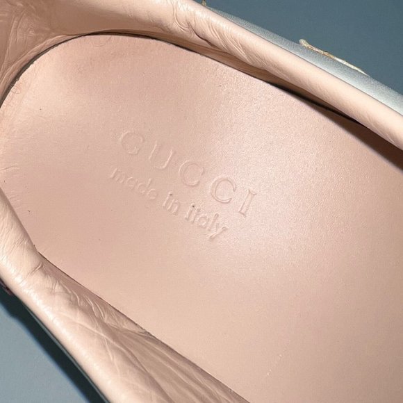 GUCCI Web Ace Fire sneaker beige leather phyton heel 7 G or 7.5 US 41 EUR 440724 - Picture 13 of 14